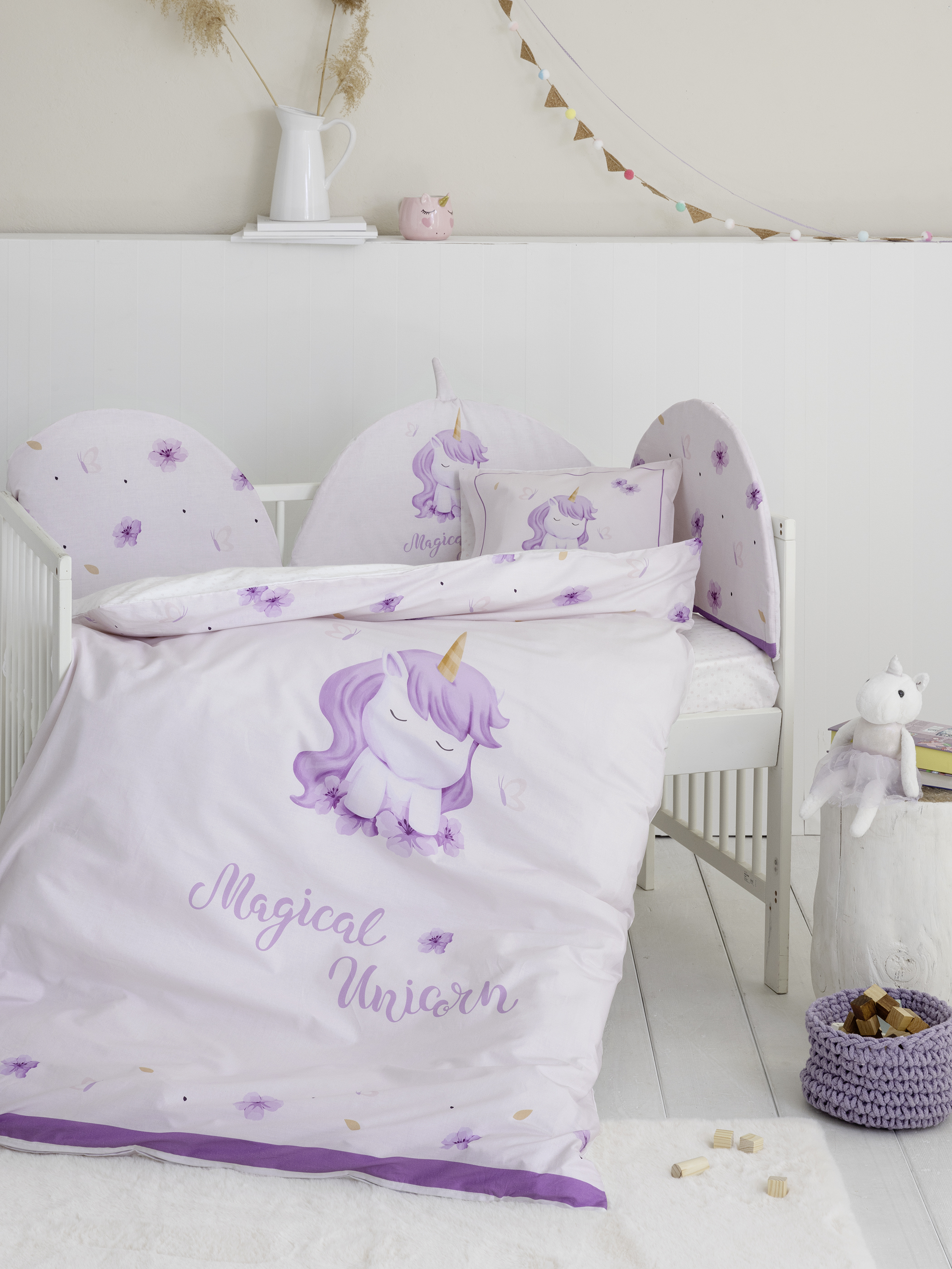 Σεντόνια Σετ Κούνιας  120x170 Nima Home Magical Unicorn